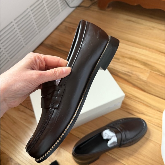 Freda Salvador Elba Penny Loafer in Rich Brown - Picture 6 of 9